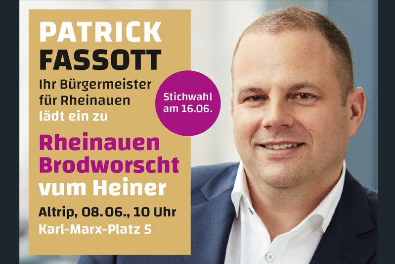 Kampagne Patrick Fassott - Anzeige