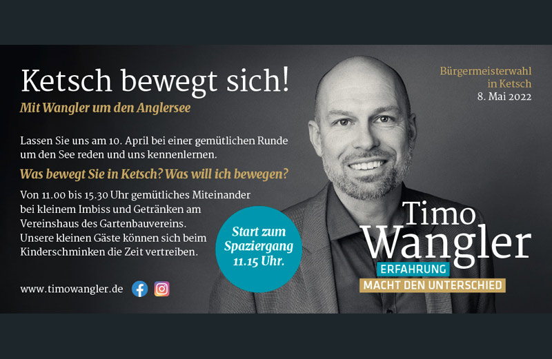 Kampagne Timo Wangler - Anzeige