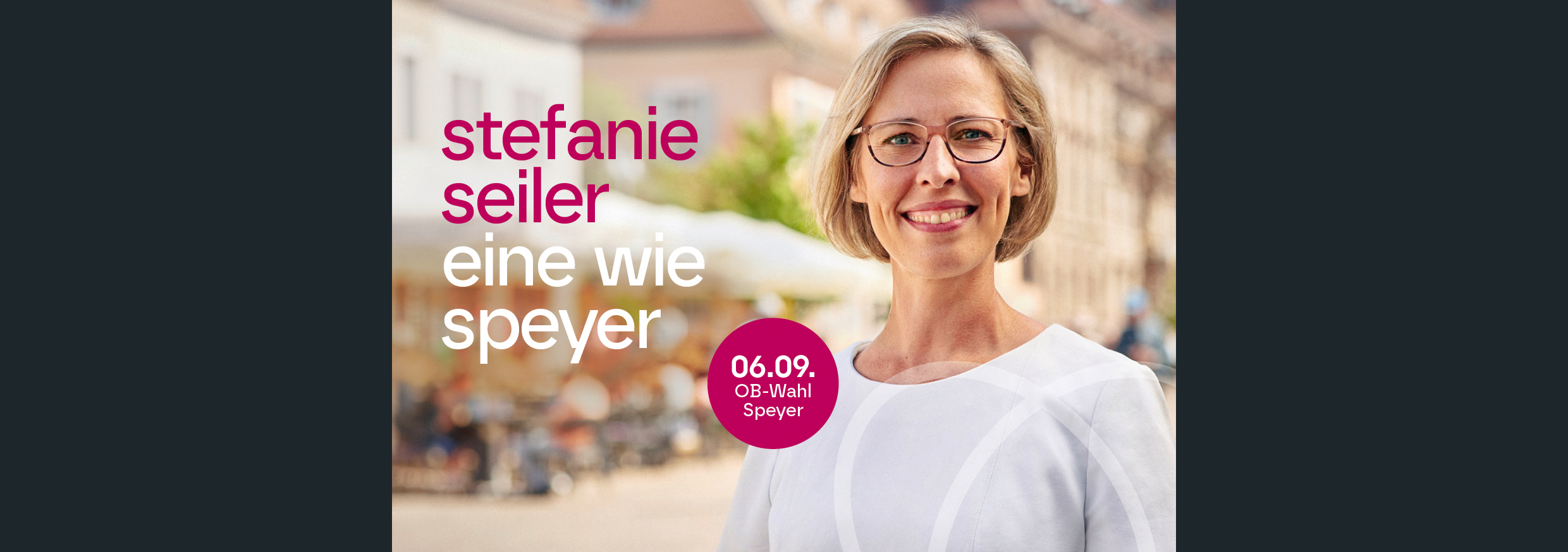 Bildmaterial zur Kampagne für Stefanie Seiler zur OB-Wahl in Speyer 2026